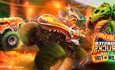 Hot Wheels Monster Trucks Live Glow-N-Fire
